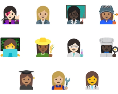 Новые женские Emoji: ученый, сварщик и рок-звезда-430x480